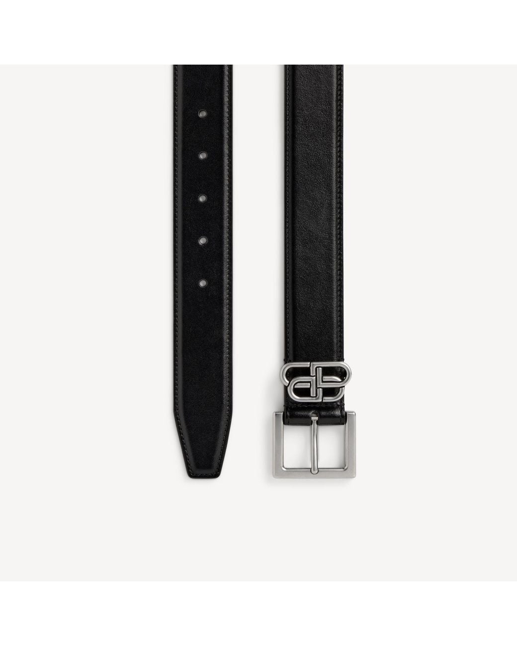 Balenciaga Black Bb Loop Belt for men