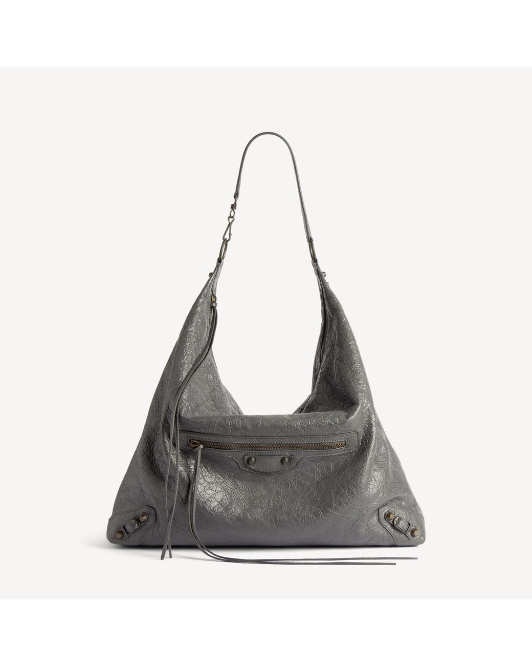 Balenciaga Gray Le City Hobo Bag Large