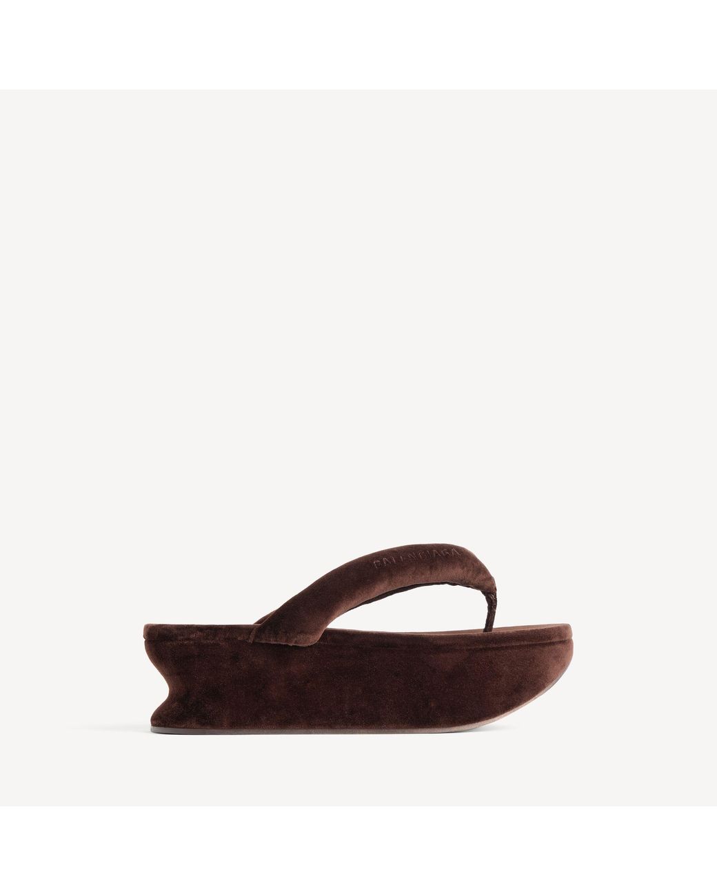 Balenciaga Brown Gaeta Thong