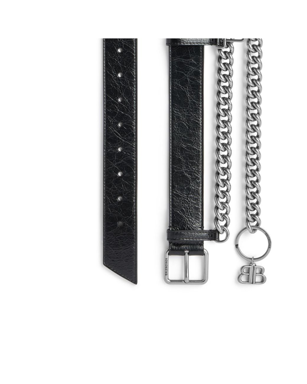 Balenciaga Monaco Chain Belt in Black for Men | Lyst