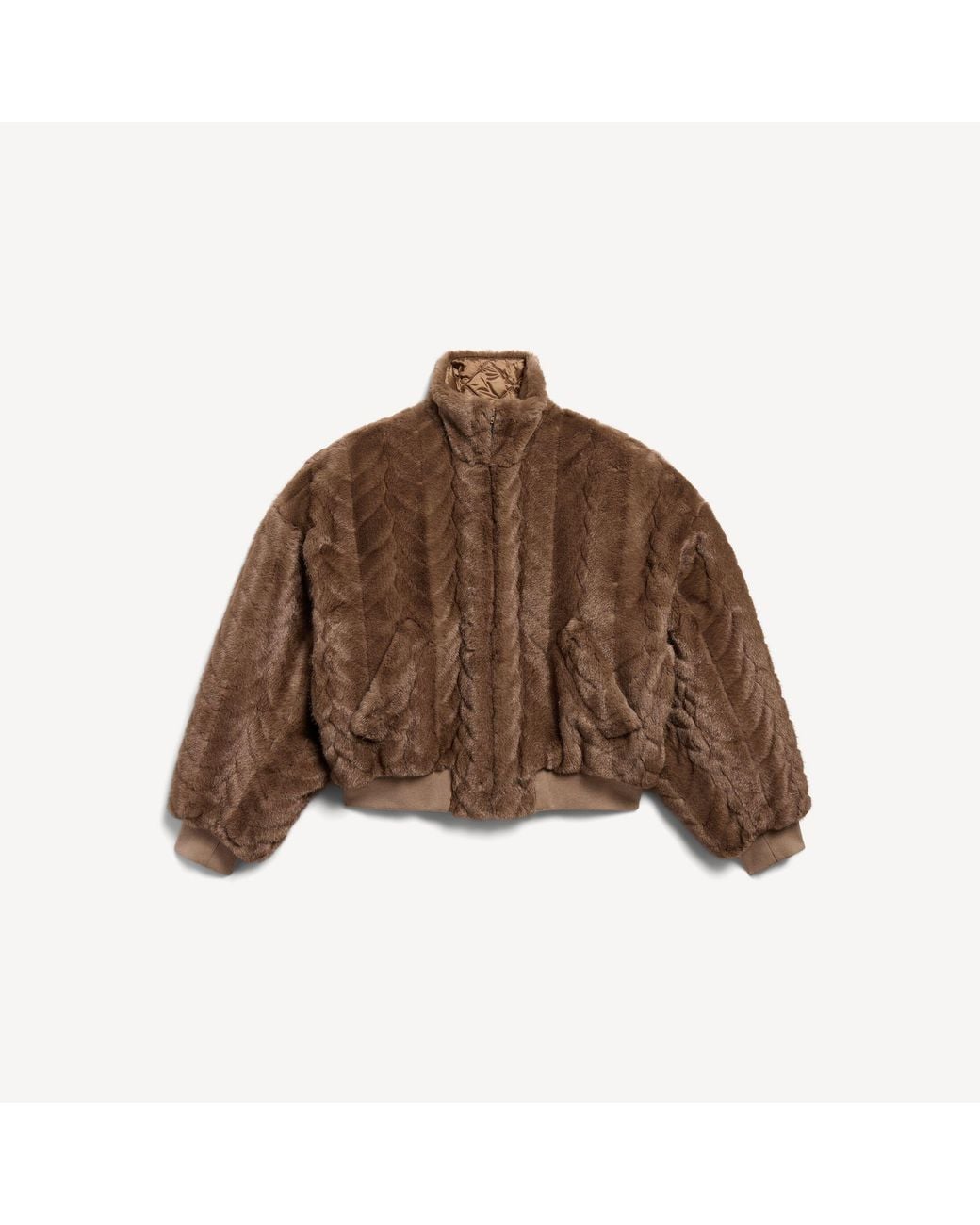 Balenciaga Brown Cropped Jacket