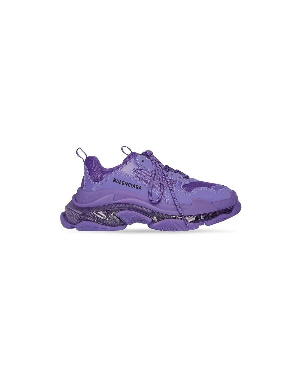 balenciaga purple triple s