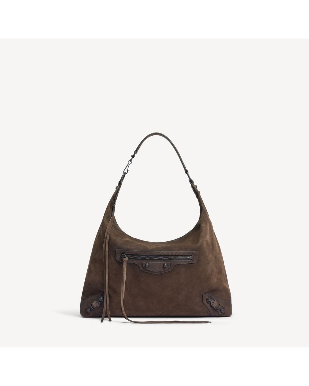 Balenciaga Brown Le City Hobo Bag Medium