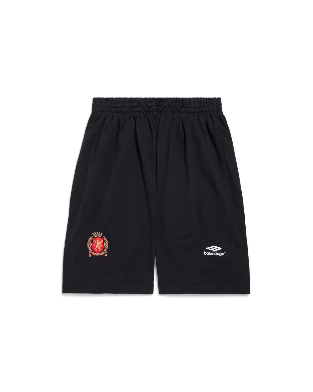 Balenciaga Soccer Baggy Shorts in Black for Men | Lyst