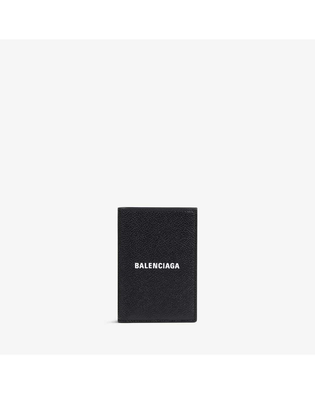 Balenciaga Black Cash Vertical Bifolded Wallet for men