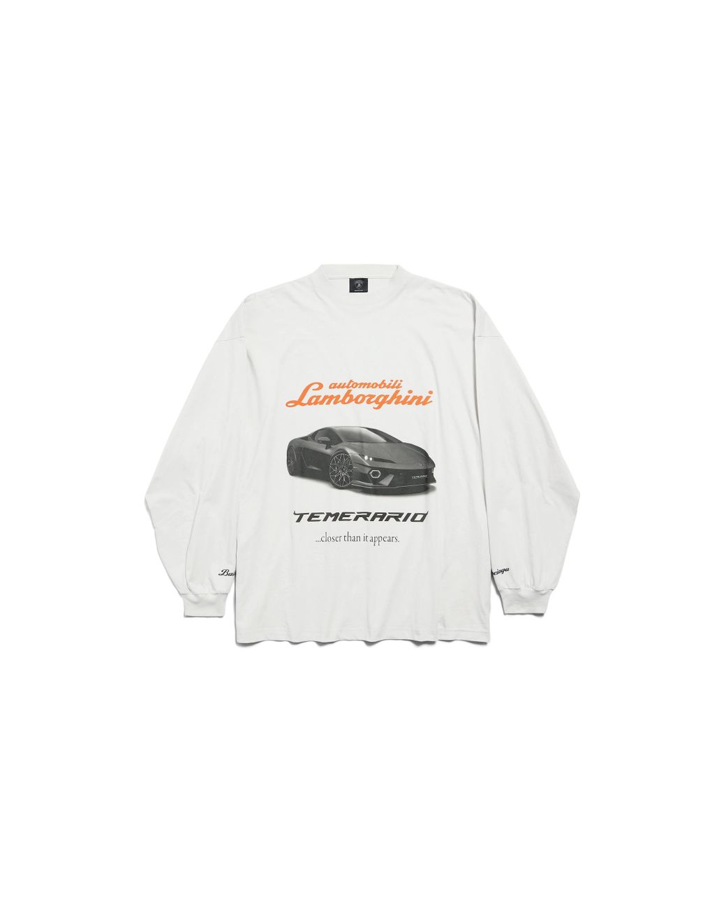 関税送料込 BALENCIAGA AUTOMOBILI LAMBORGHINI BOXING T-SHIRT Balenciaga Men's Balenciaga x Automobili Lamborghini Printed