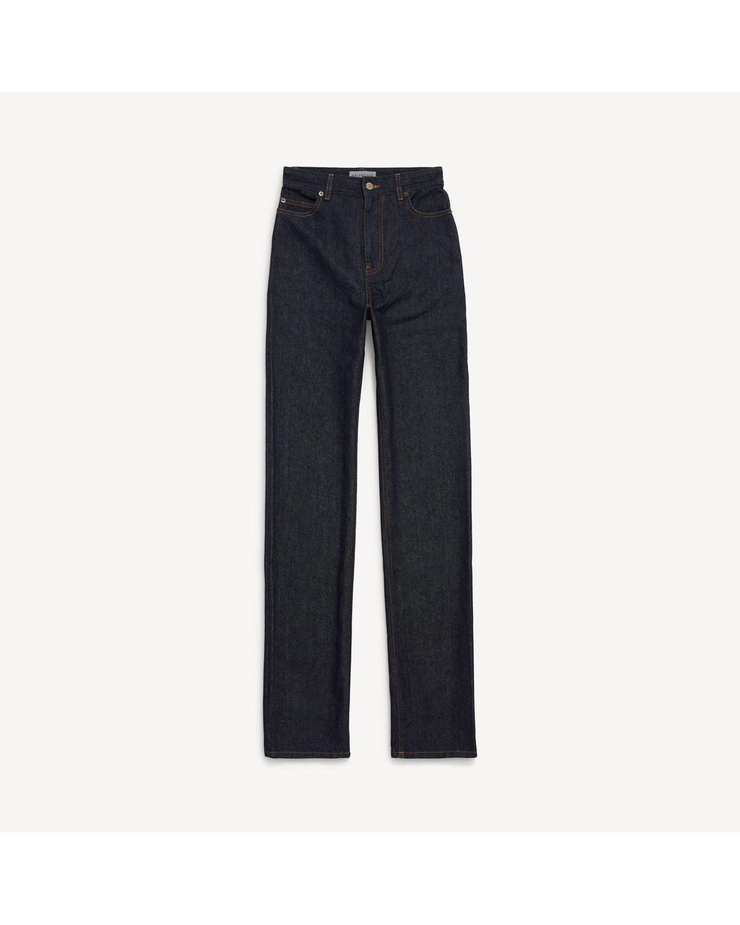 Balenciaga Blue High Waist Slim Jeans
