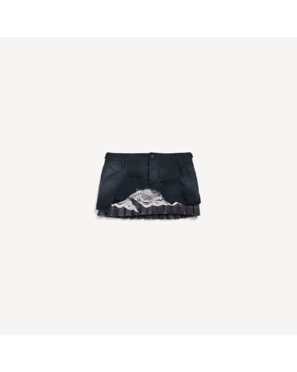 Balenciaga Blue Patched Cargo Skirt