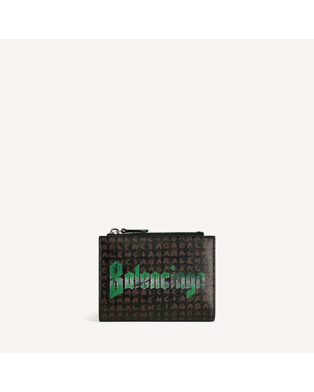 Balenciaga Green Select Bifold Wallet for men