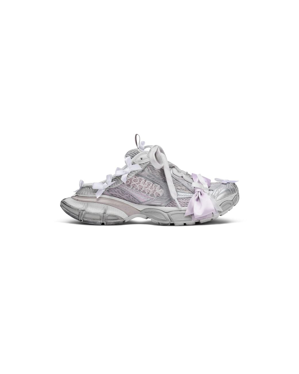 Balenciaga 3Xl Lace Mule in Gray | Lyst