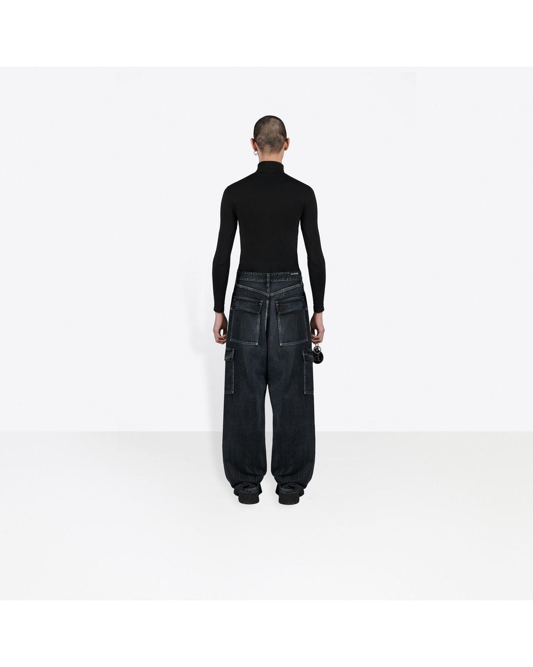 Balenciaga Cargo Baggy Pants in Black for Men | Lyst UK