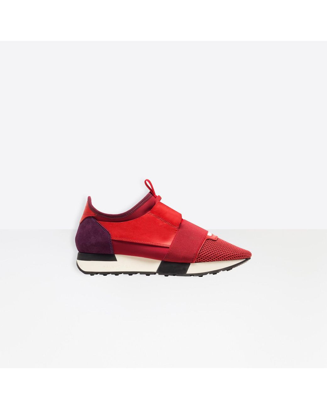 Balenciaga Leather Race Runners in Red / Purple (Red) | Lyst