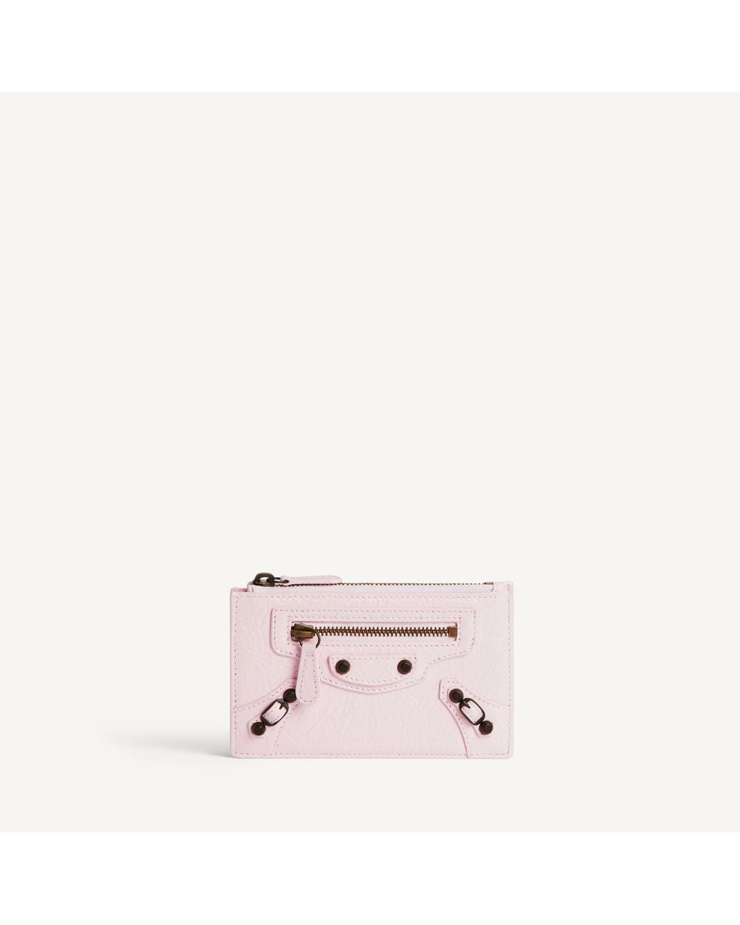 Balenciaga Pink Le City Long Coin And Card Holder