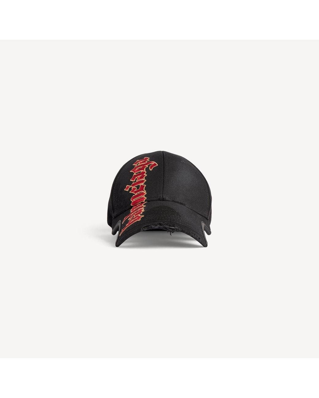 Balenciaga Black Gothic Placement No Closure Cap for men