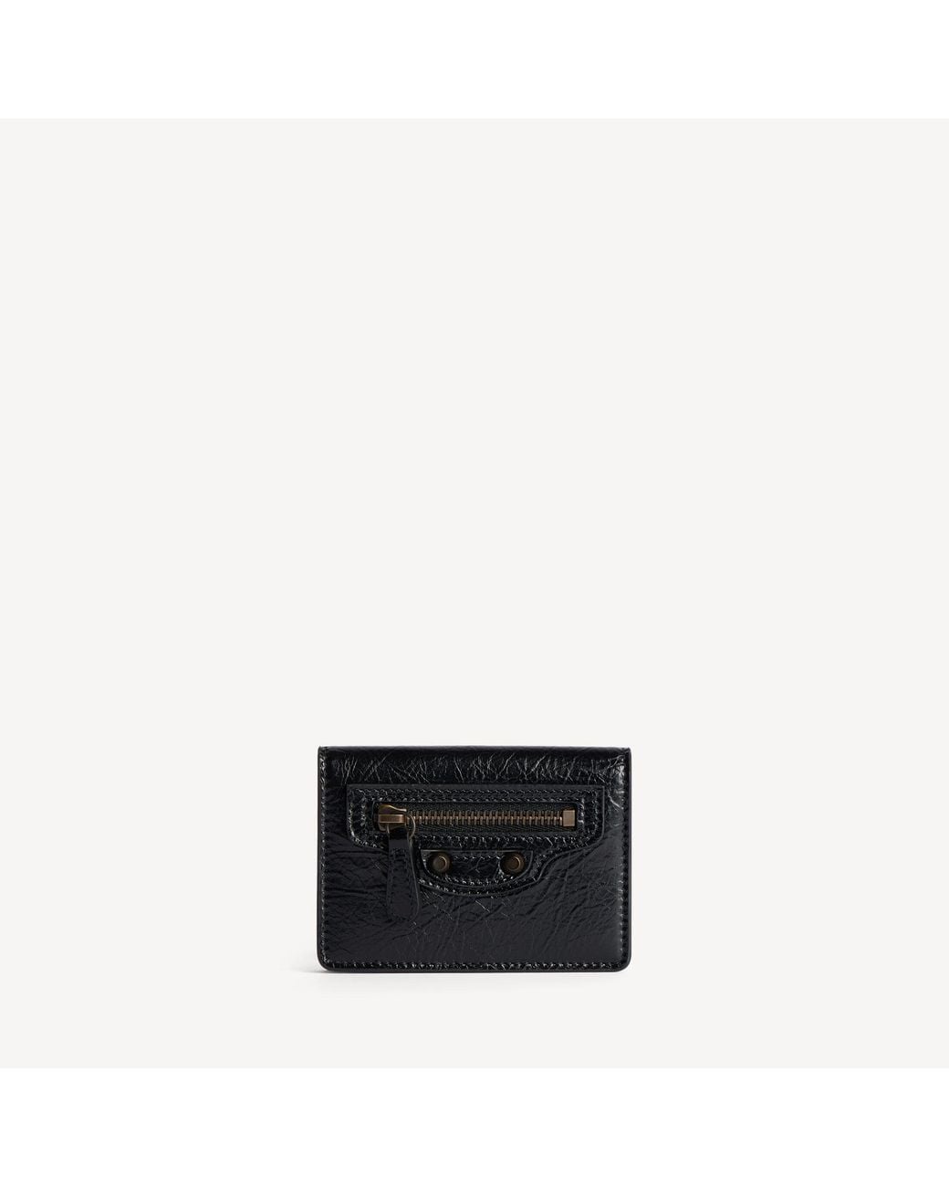 Balenciaga Black Le City Flap Card Holder