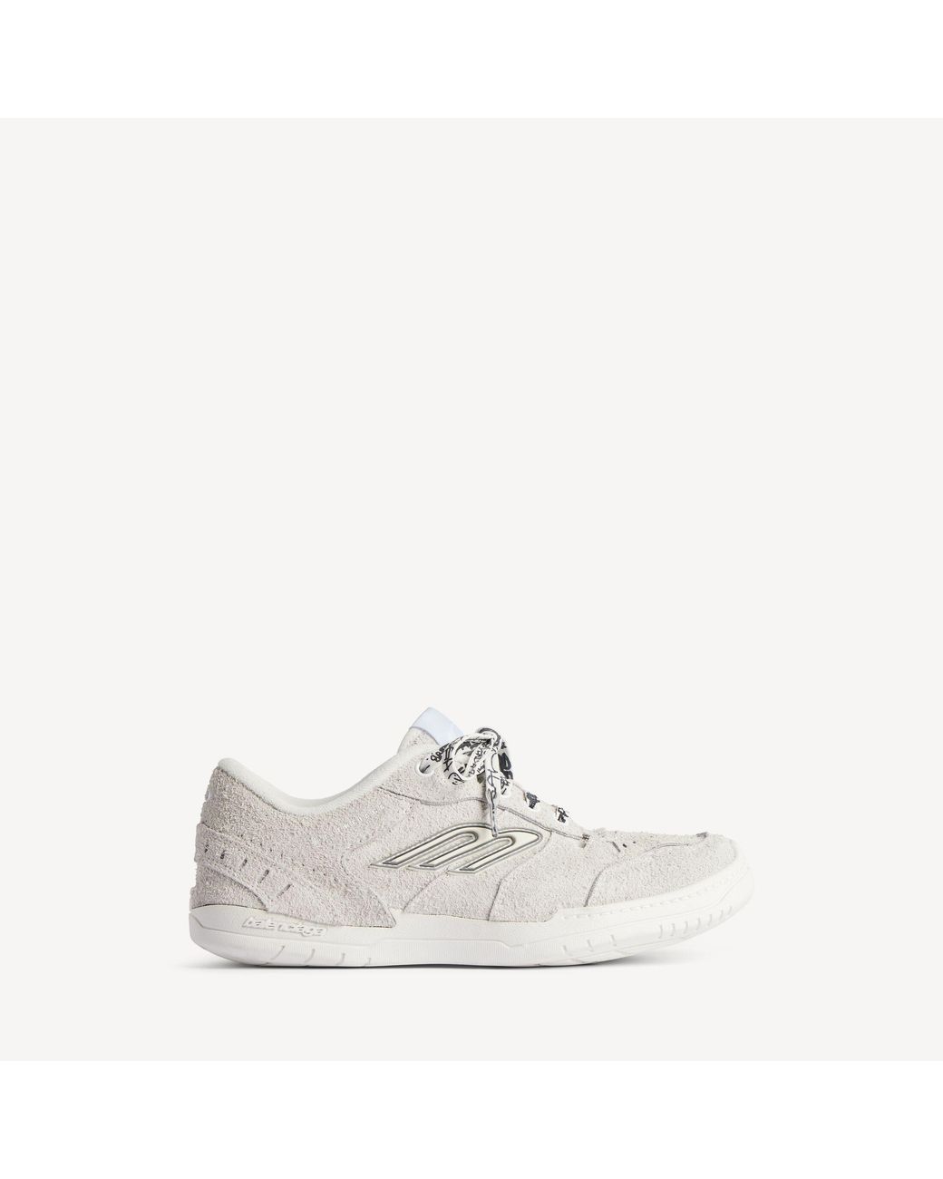 Balenciaga White Hamptons Suede Sneaker for men