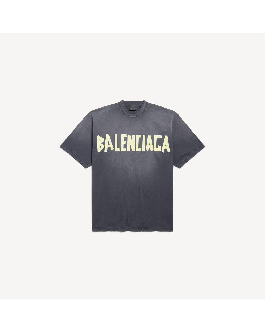 Balenciaga Blue Tape Type Medium Fit T-Shirt