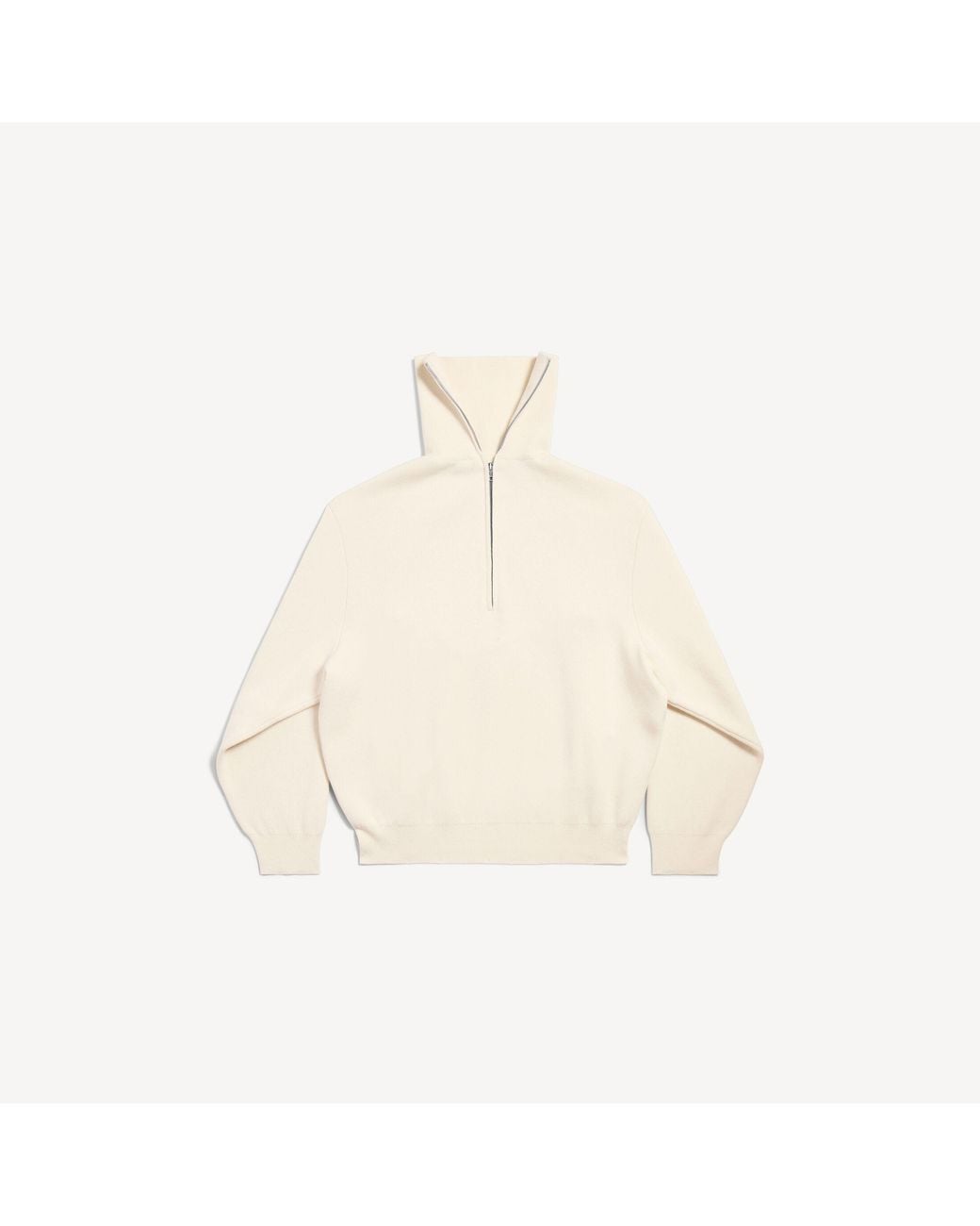 Balenciaga Natural Back-To-Front High Neck Sweater