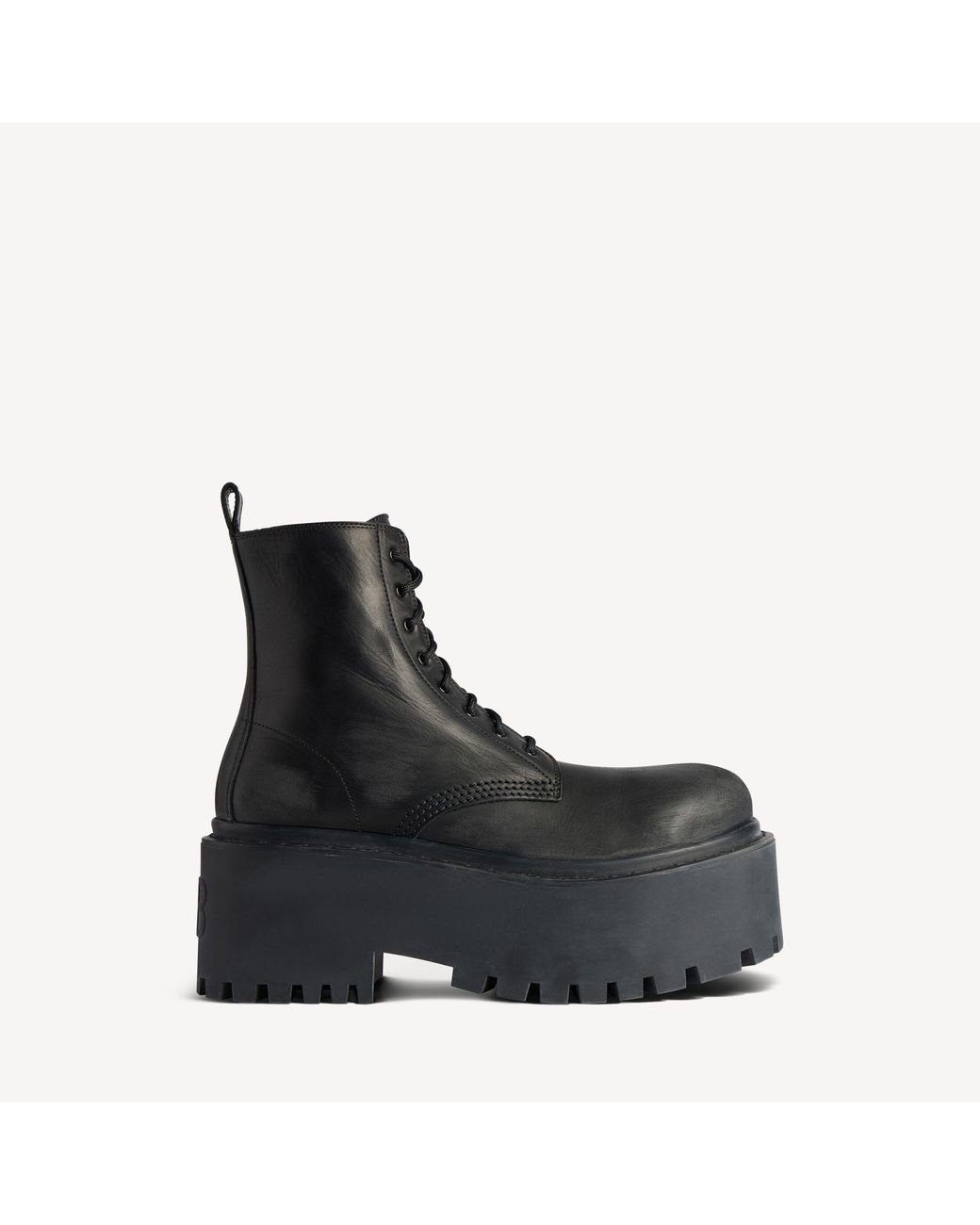 Lace-Up Boots Balenciaga de color Black