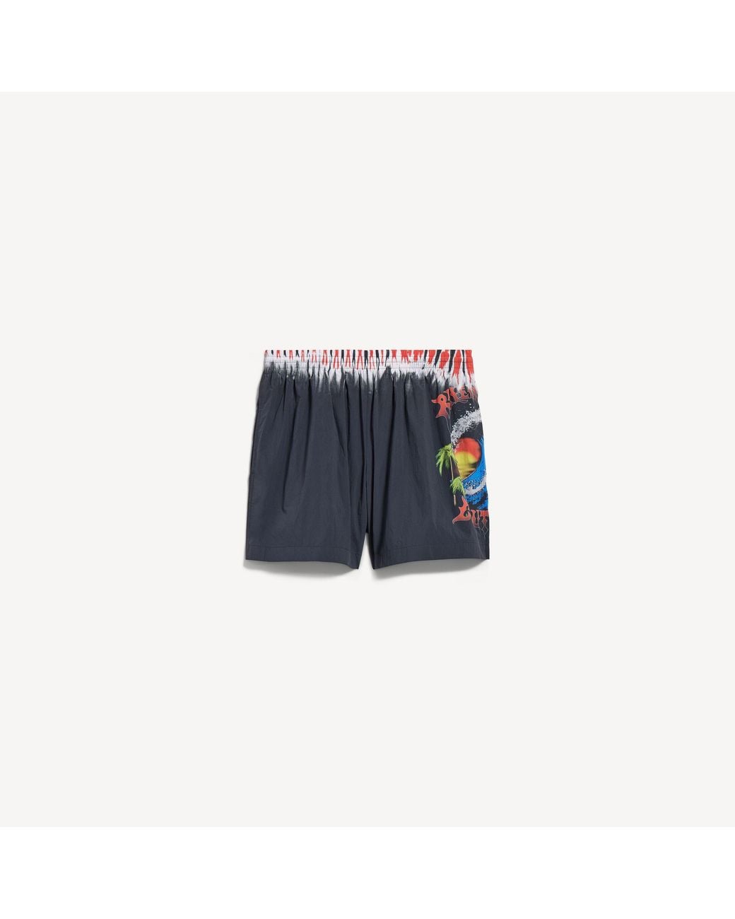 Balenciaga Blue Extreme Tie Dye Swim Shorts for men