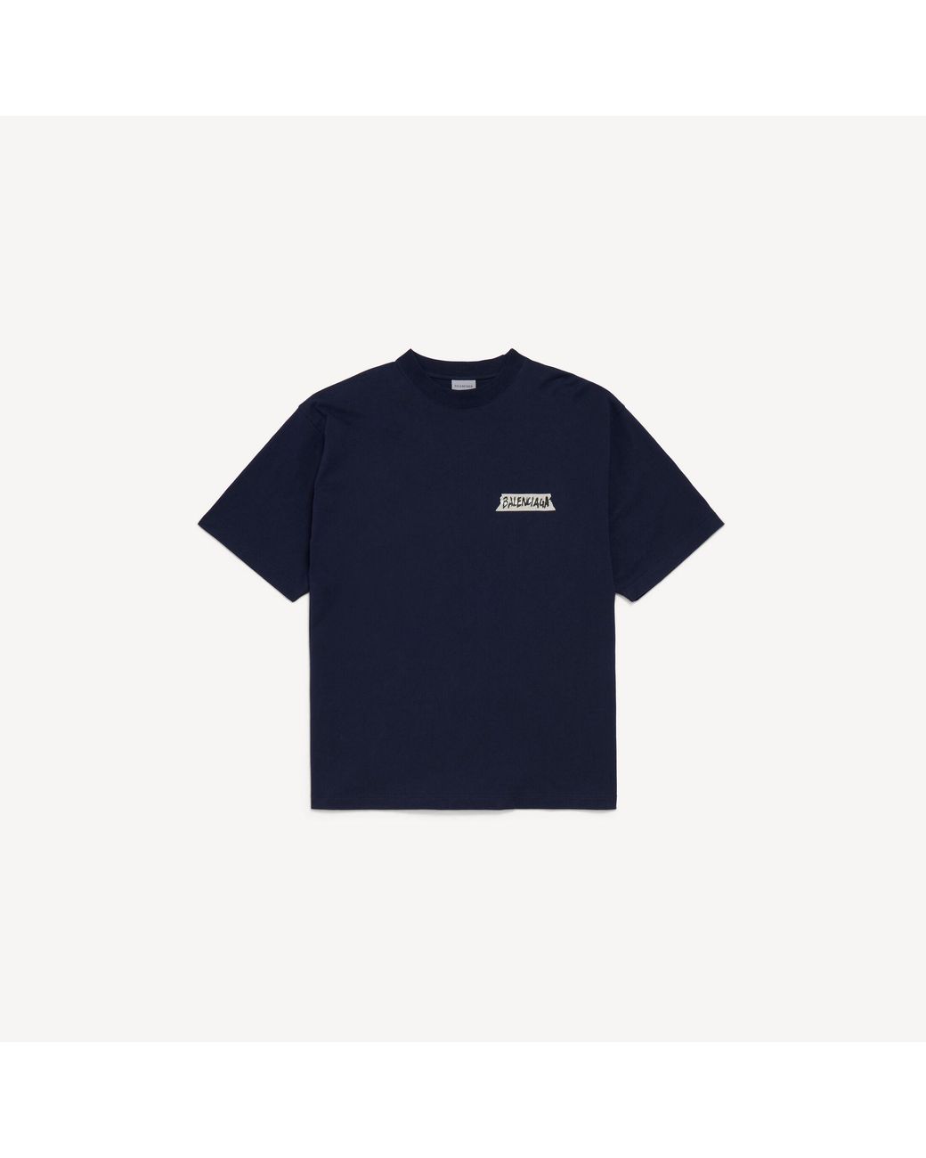 Balenciaga Blue Masking Tape Medium Fit T-Shirt for men