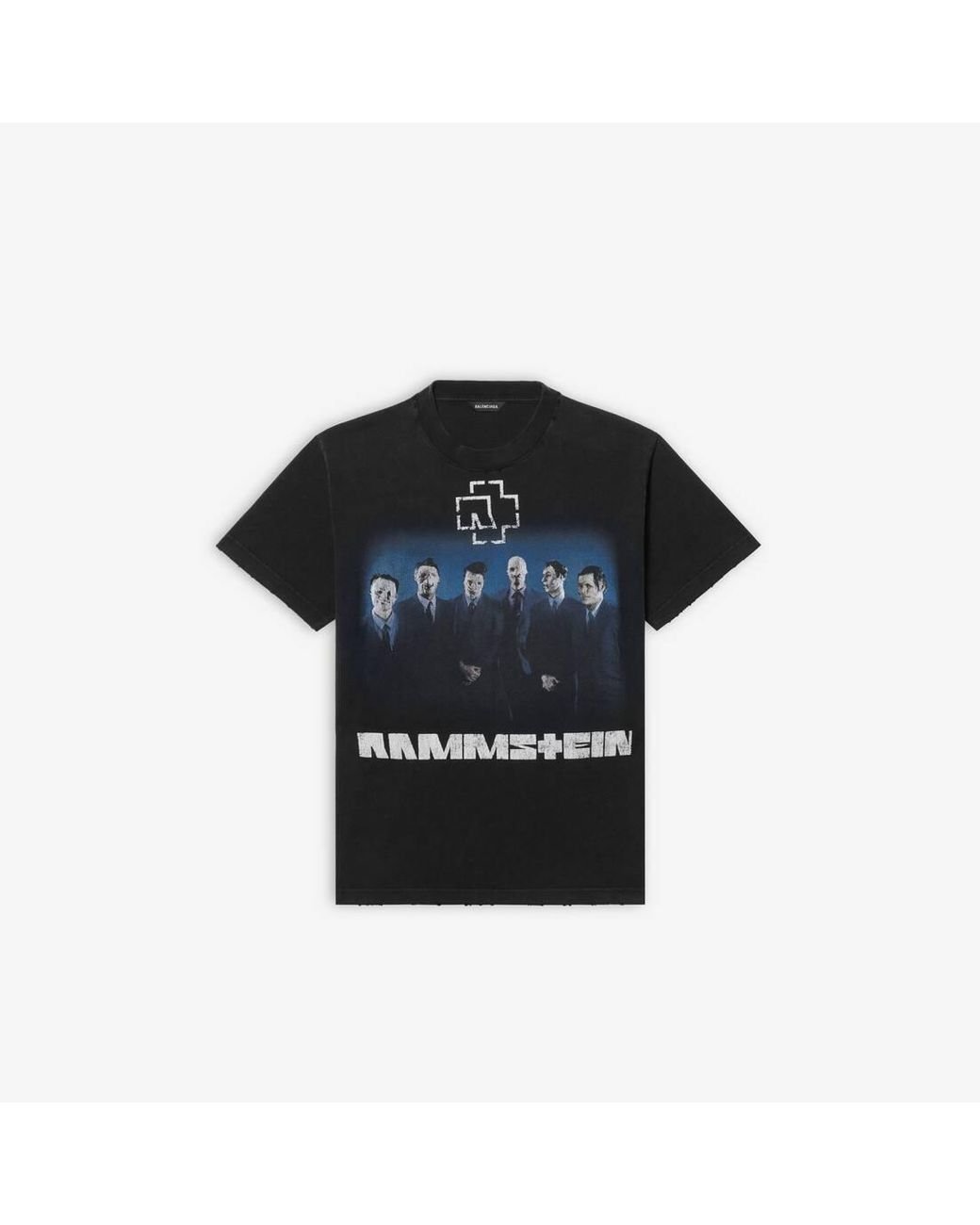 Balenciaga Rammstein Small Fit T-Shirt in Schwarz | Lyst DE