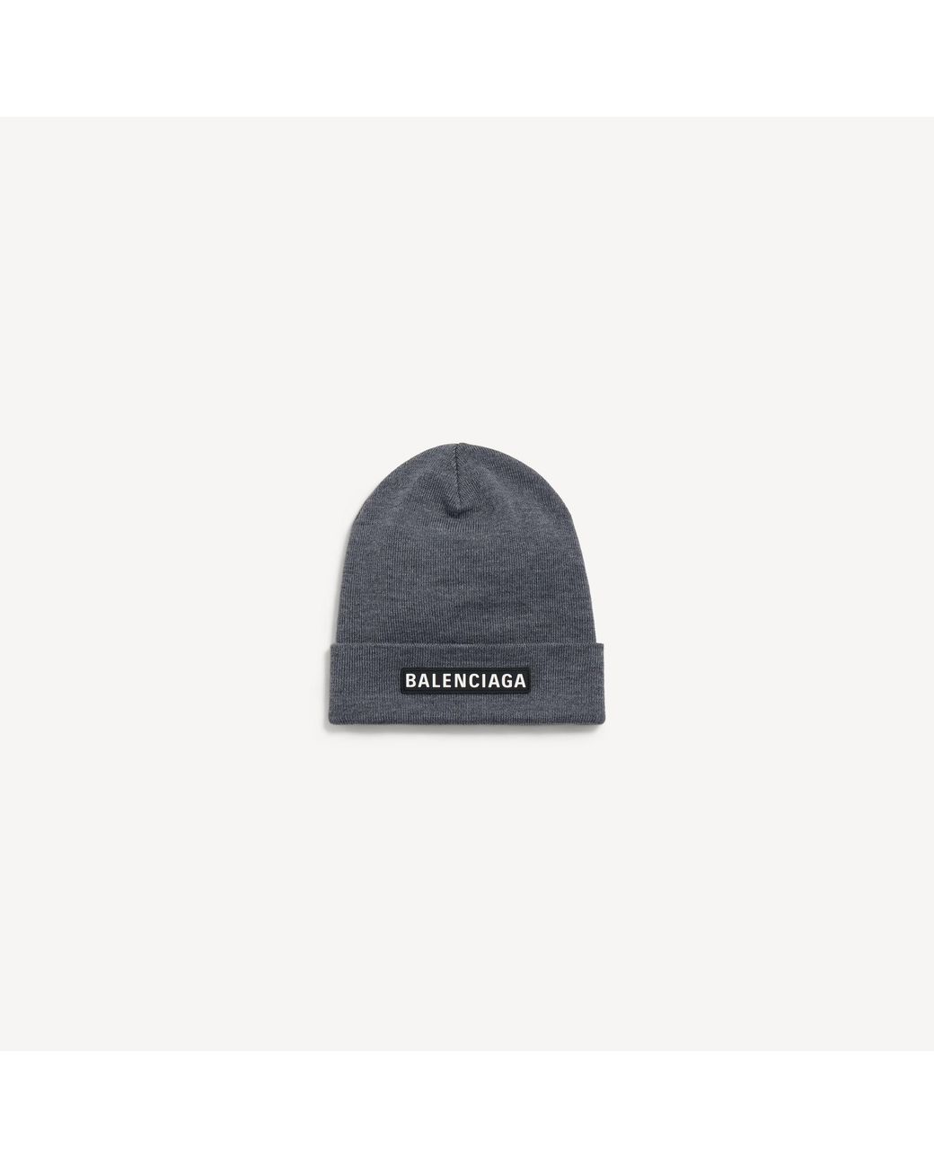 Balenciaga Blue Patch Beanie for men