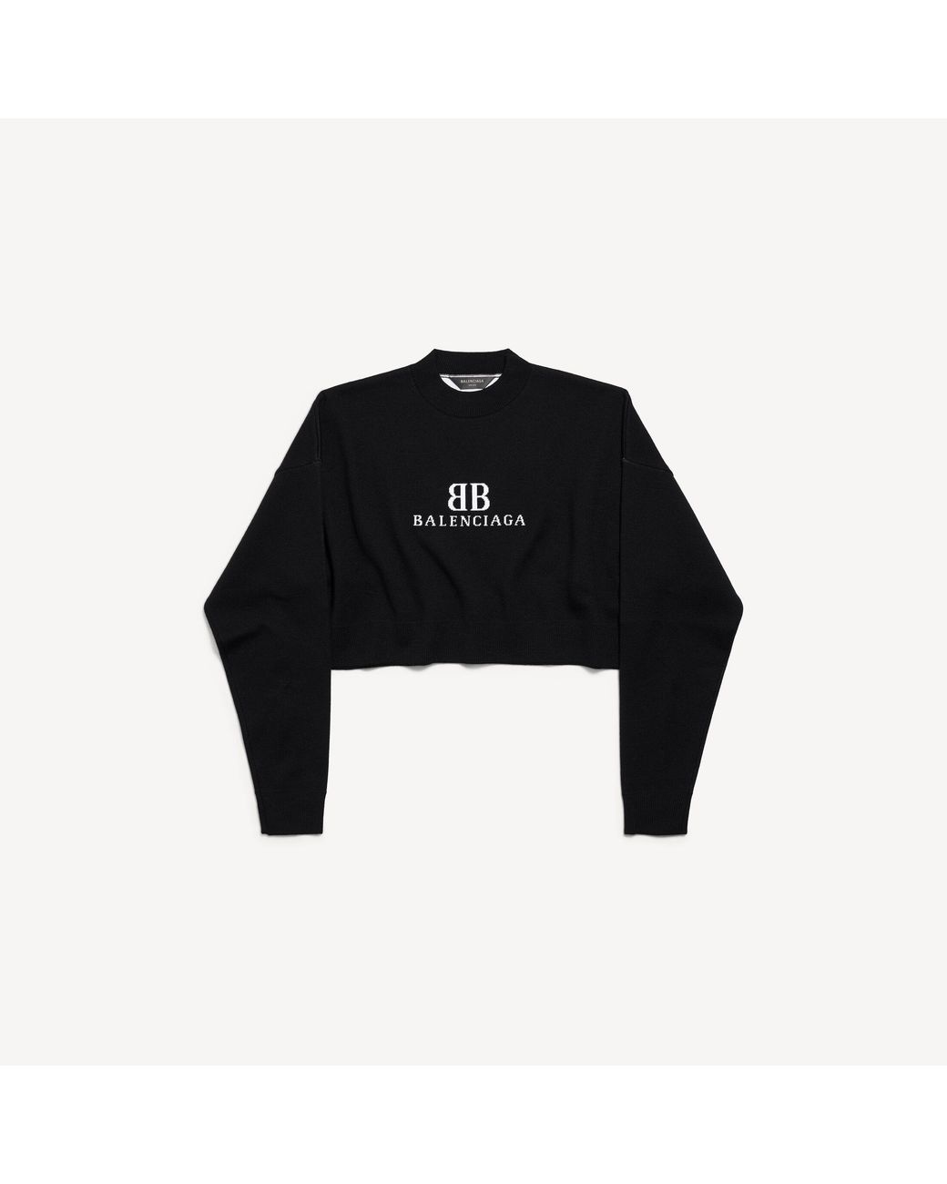 Balenciaga Black Round-Neck Knitwear