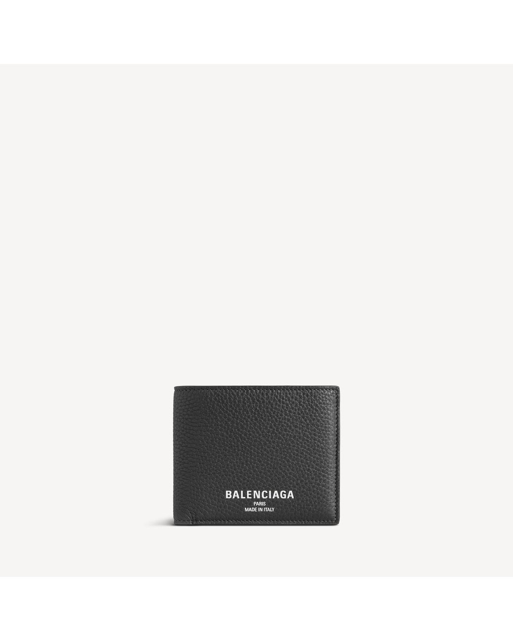 Balenciaga Gray Credit Square Folded Wallet for men