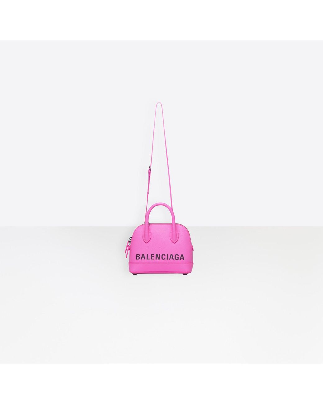 BALENCIAGA 550646 Ville Top Handle Hand Bag Leather Rose Pink Ex++