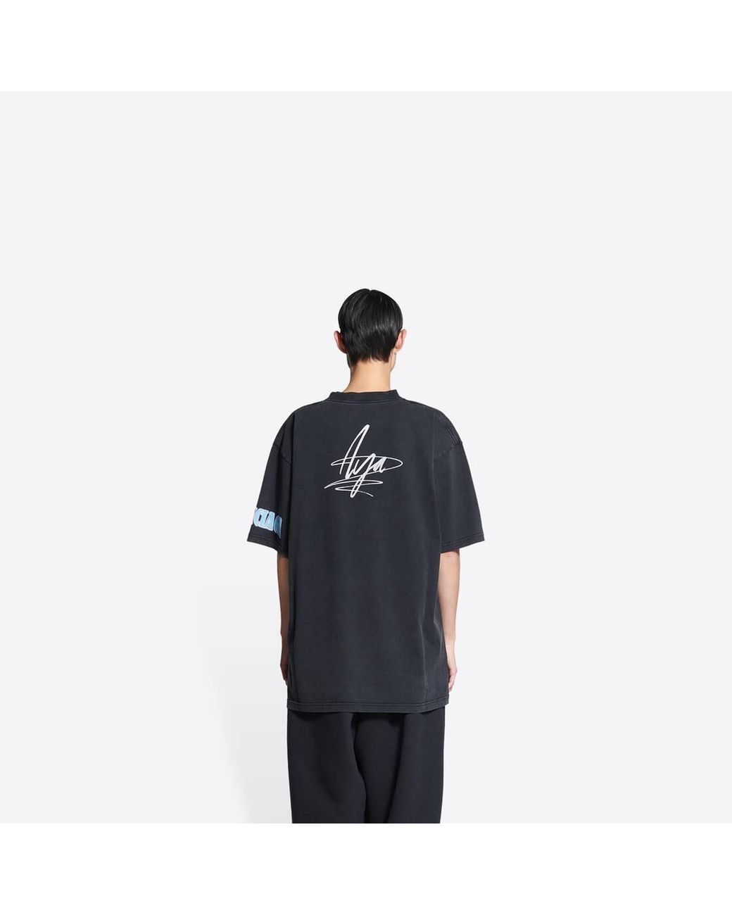 Balenciaga Music Aya Nakamura Merch T-shirt Large Fit in Black | Lyst