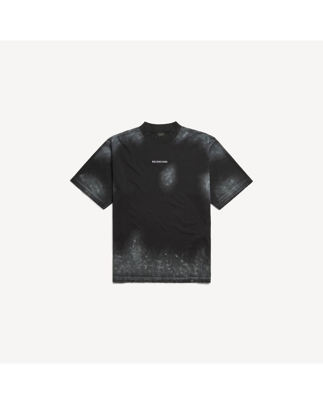 Balenciaga Black Back Medium Fit T-Shirt for men