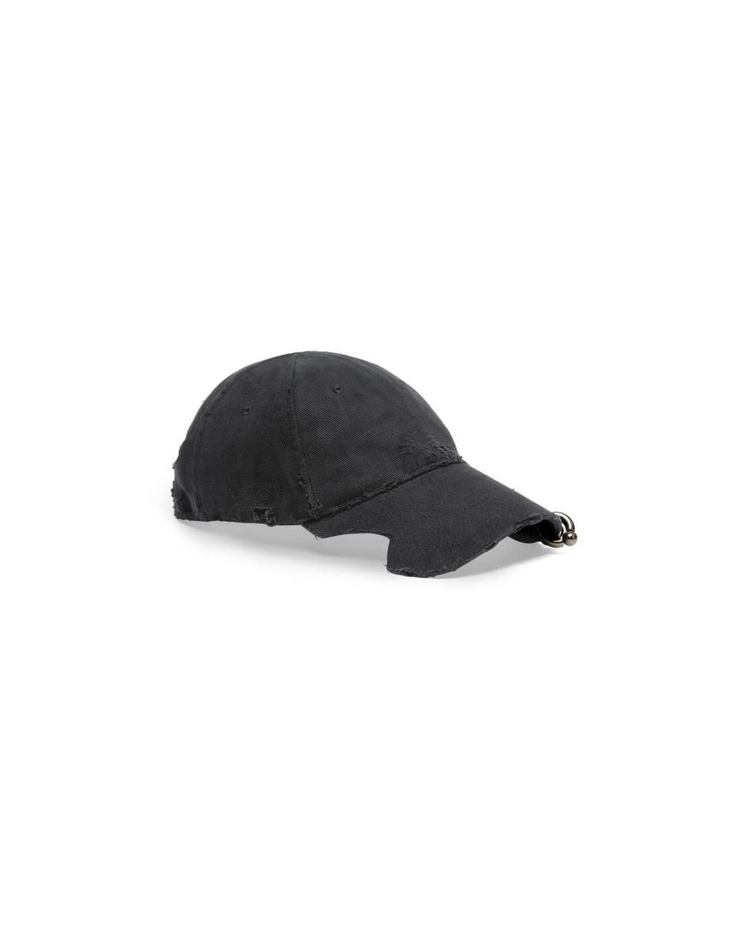 Balenciaga Heavy Piercing Cap in Black | Lyst