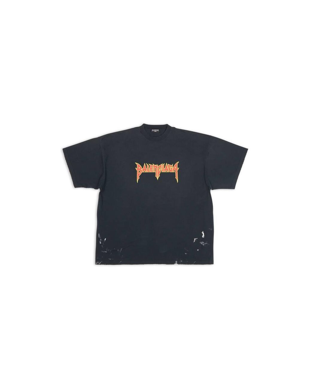 Balenciaga Metal T-shirt Oversized in Black for Men | Lyst