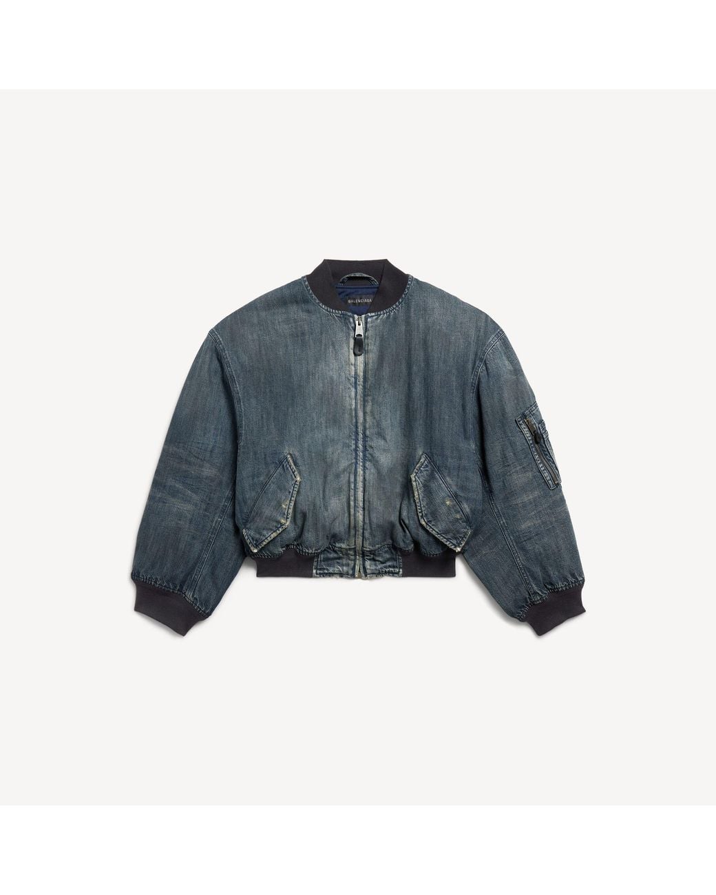 Balenciaga Blue Standard Denim Bomber