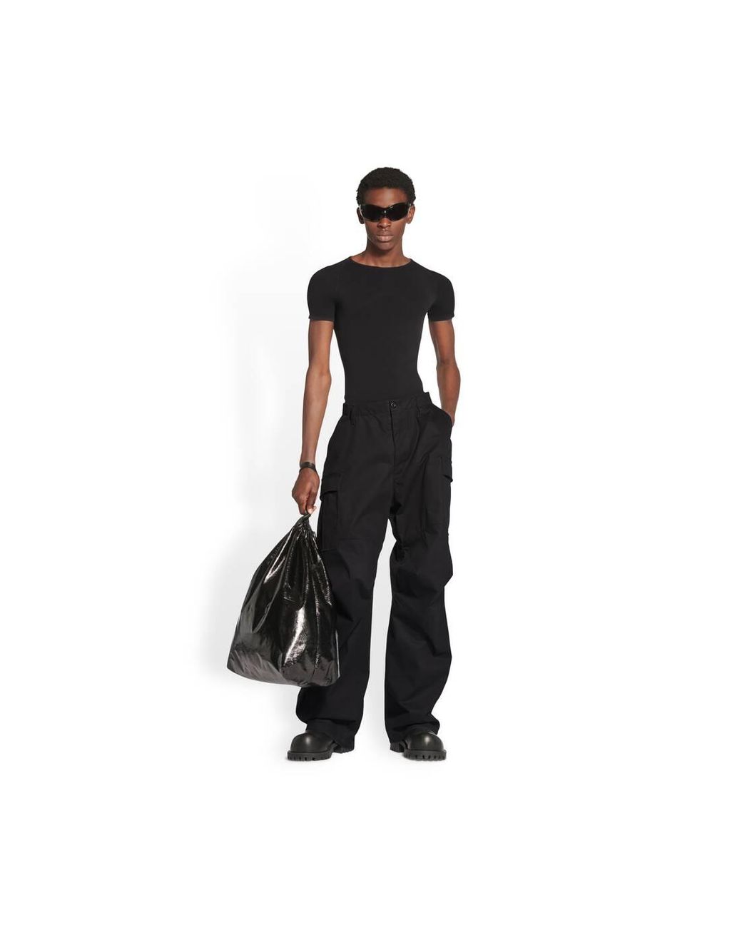 Balenciaga Kick Cargo Trousers in Black | Lyst