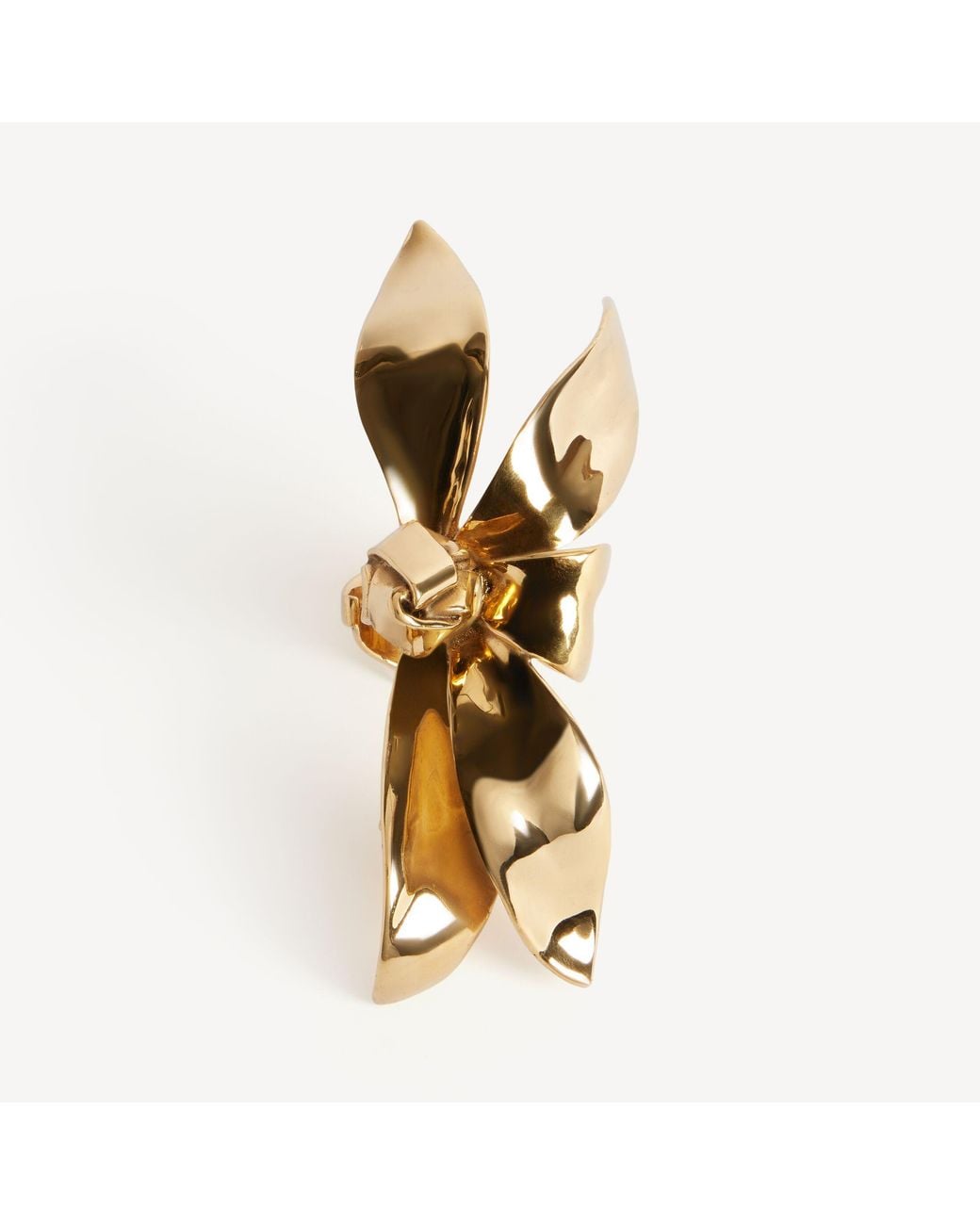 Balenciaga Metallic Bloom Pinky Ring