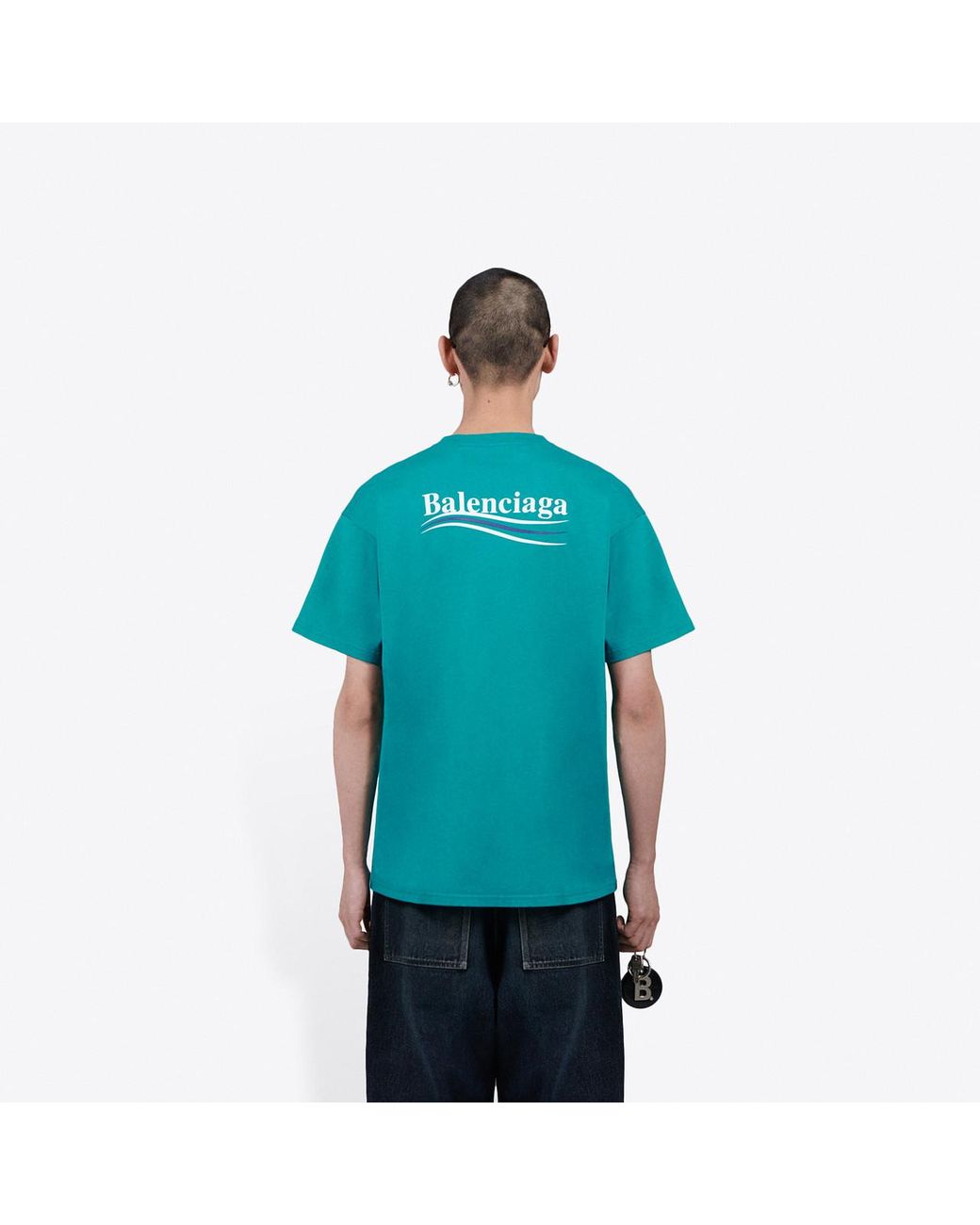 balenciaga tee green