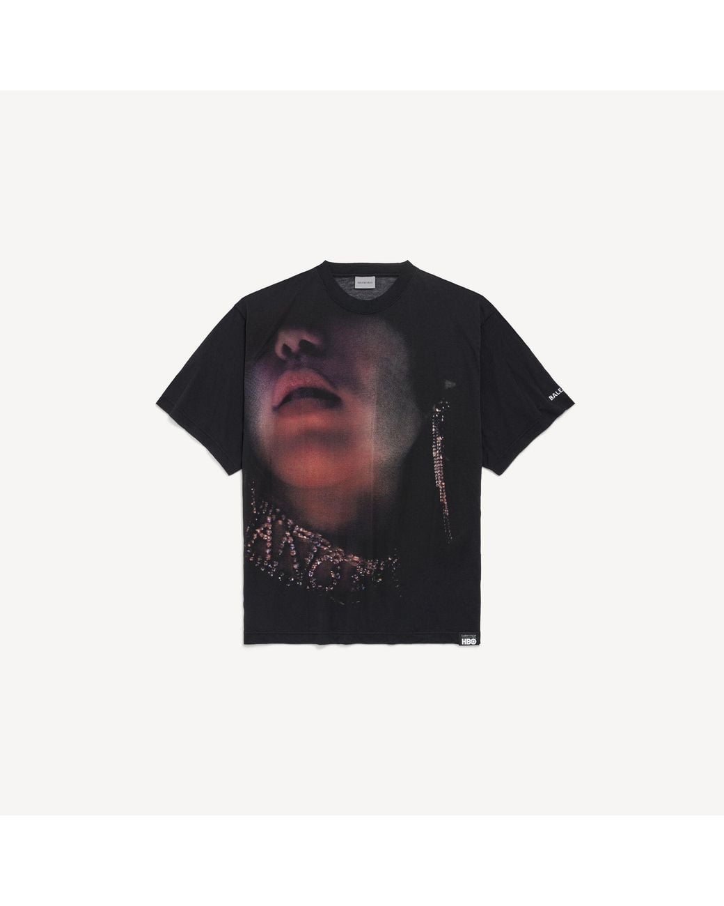 Balenciaga Blue Look Away Large Fit T-Shirt