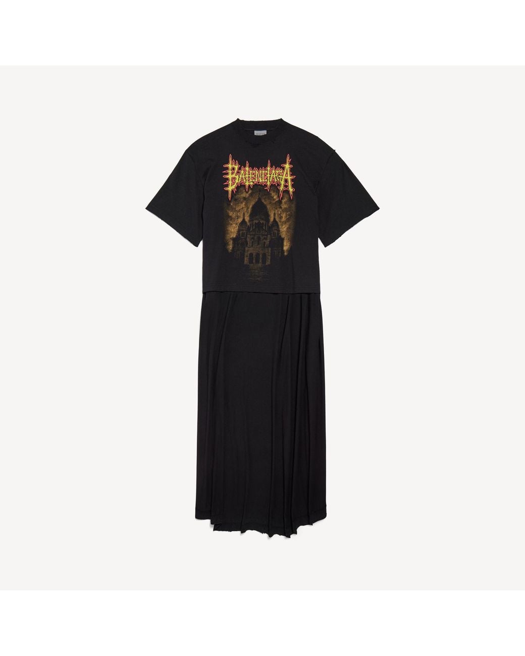 Balenciaga Black Sacré Caur Train T-Shirt