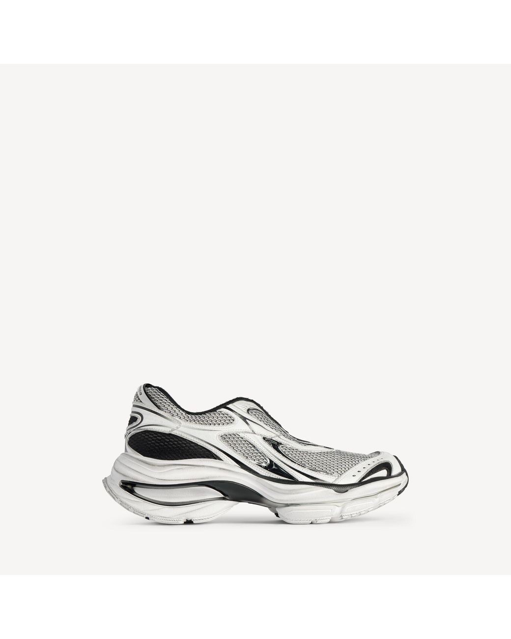 Balenciaga White D'Orsay Sneaker for men