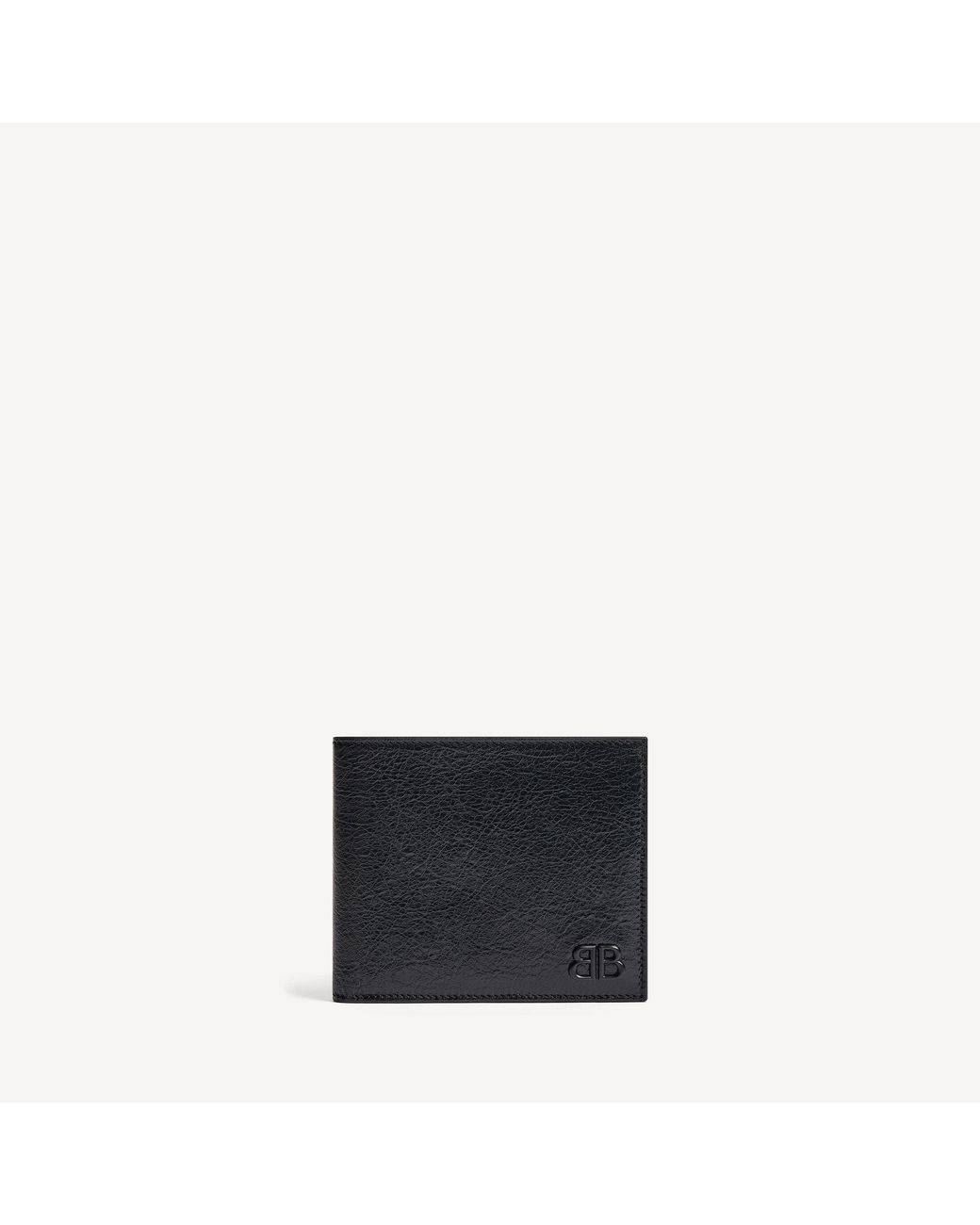 Balenciaga Black Monaco Square Folded Wallet for men