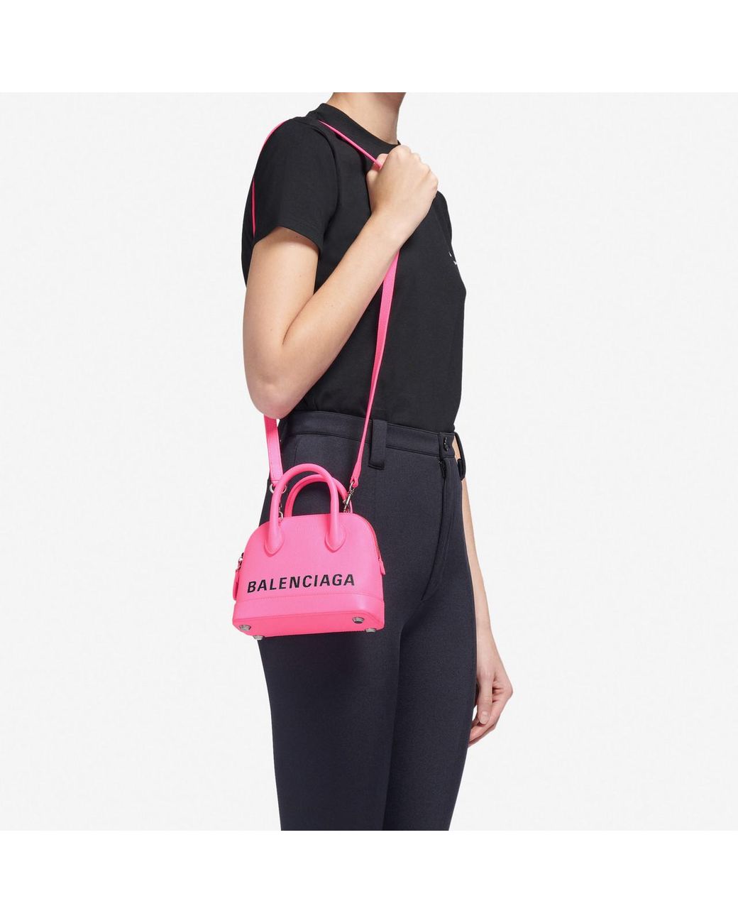Balenciaga Ville Xxs Top Handle Bag in Pink | Lyst UK