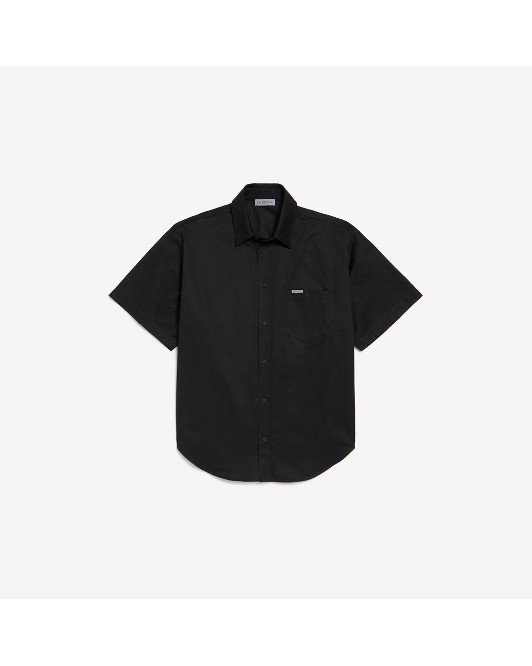 Balenciaga Black Workwear Short Sleeve Shirt for men
