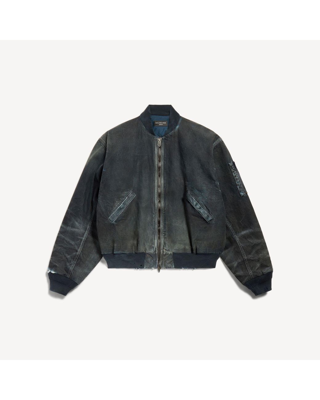 Balenciaga Blue Bomber Jacket
