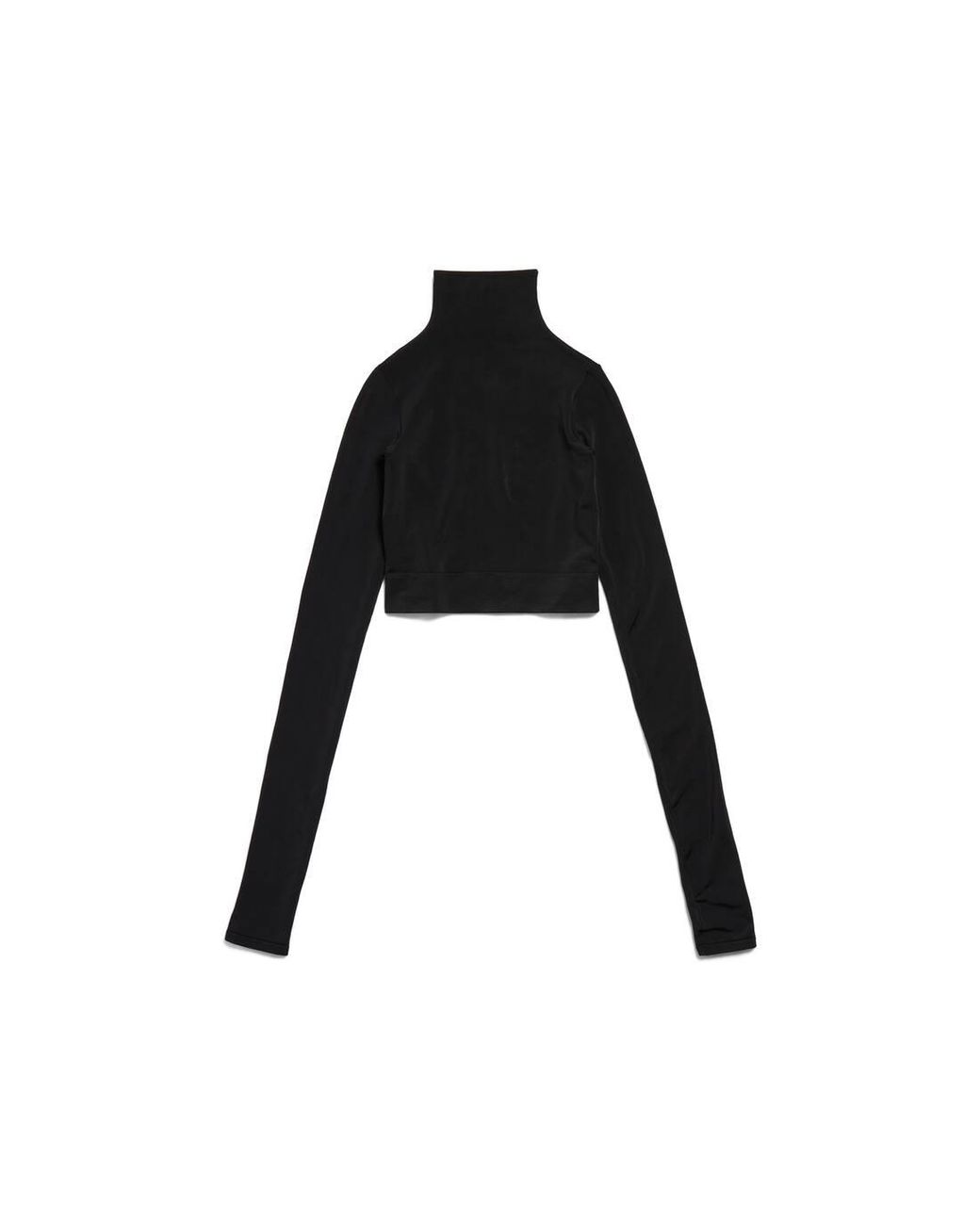 Long sleeve cropped clearance turtleneck