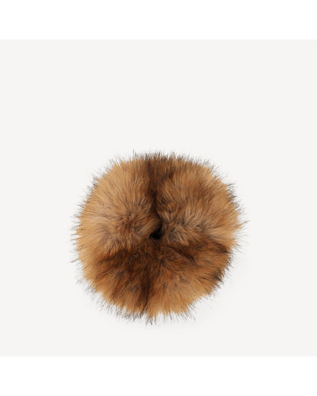Balenciaga Brown Holli Faux Fur Scrunchie