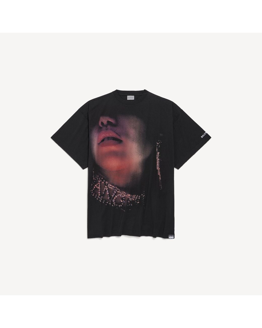 Balenciaga Black Look Away Oversized T-Shirt for men