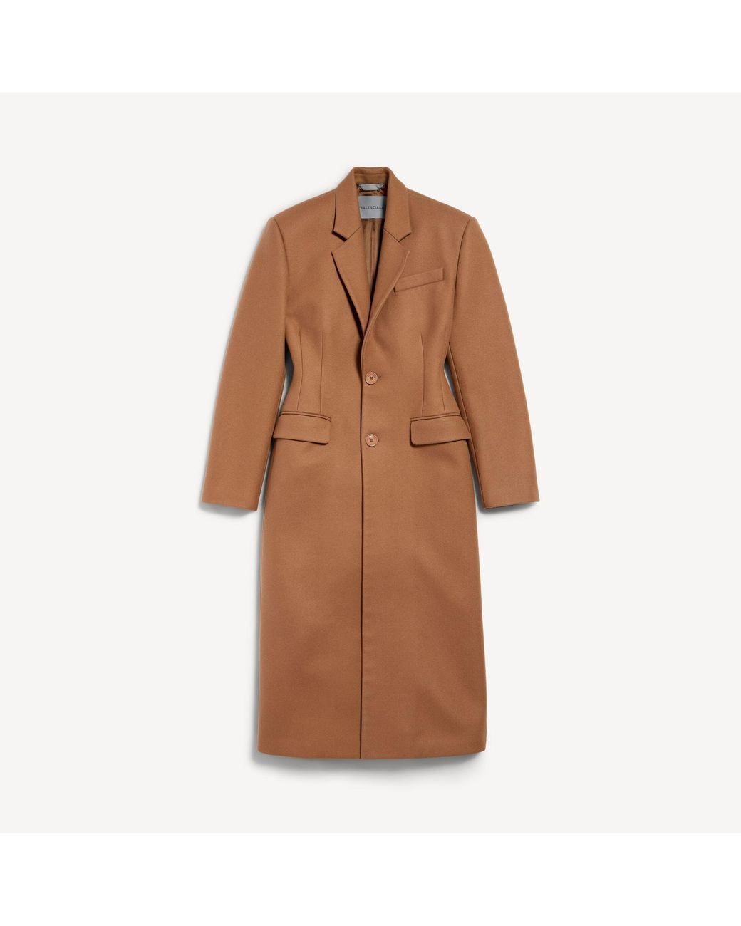 Balenciaga Brown Single-Breasted Coat