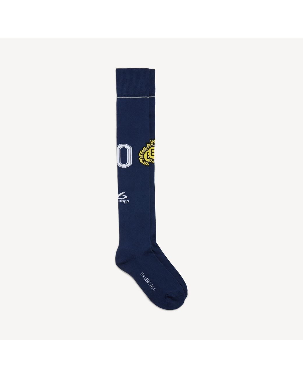 Balenciaga Blue Naval Crest Long Socks for men